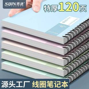Sijin Simple Coil Book Wholesale A5 Student Notebook B5 Thickened Notepad Horizontal Line Inner Page Diary Book