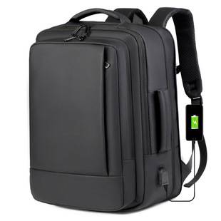 Cross-Border Business Backpack for Men, High-End Expandable Foreign Trade Backpack, Men's Commuter Computer Bag, Student School Bag