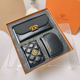 2024 new three-piece gift box wallet card set box