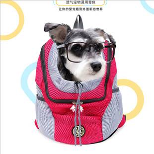 Pet Backpack Dog Backpack Bundle Large Capacity Universal Pet Backpack Chest Portable Travel Cat and Dog Supplies