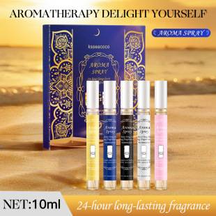 Cross-Border Non-Alcoholic Perfume Spray Set, Fresh, Elegant and Long-Lasting Fragrance, Body and Hair Fragrance Sample Travel Size