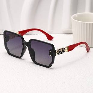 2025 European and American High-End Sunglasses, Anti-Uv, Big Face, Slimming Look, Driving Sunglasses, Square Large Frame Sunglasses