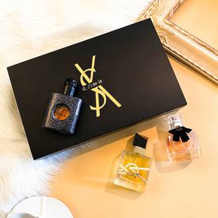 In Stock Flower story TikTok Kuaishou women's perfume suit Black Opium three-piece men's perfume gift box