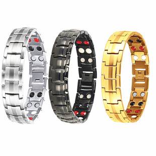 Yishuo Amazon Temu Cross-Border Hot-Selling Detachable Double-Row Magnetic Men's Bracelet European and American Couple Bracelets