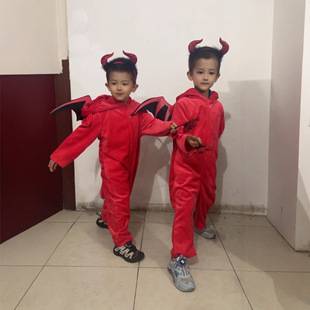 Halloween Christmas Kidsren's Costumes for Boys and Girls Role-Playing Cute Little Devil Bat Costume Vampire Performance