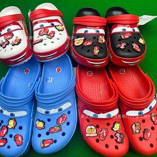 In-Stock 95 Cars-Themed Clogs for Men and Women, 2025 Beach Sandals Wholesale