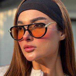 High-End Rope Knot Style Runway Sunglasses 2025 New European and American Ins-Style Sunglasses for Unique Street Photography and Runway Looks