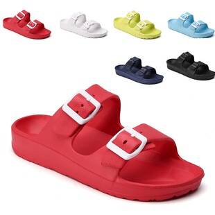Women's Slippers Lightweight Candy Color Outdoor Casual Slippers 36-45