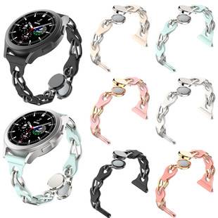 Suitable for Huawei GT3 pro Metal Leather Bracelet Watch Strap GT2 pro Hollow Leather Chain watch3pro Wristband