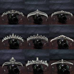 Crown Headwear Bride Fairy Hair Accessories Crown Women's Birthday Performance Headband Princess Wedding Dress Accessories Cross Border