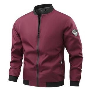 New cross-border foreign trade casual jacket men's Amazon factory direct spring and autumn casual solid color men's jacket men