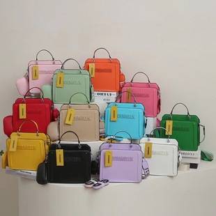 Foreign Trade Women's Trendy Bag 2023 New Handbag handbags Popular Letter Shoulder Bag Pure Color Crossbody Bag Bags