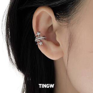 Original Design Star Ear Cuff Niche Versatile Ear Clip for Women High-End Minimalist Style Non-Pierced Earrings Exquisite Trendy