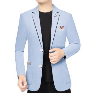 2026 Spring and Autumn Casual Suit Jacket for Men, Korean Style Slim Fit High-End Woolen Blazer, Thin Woolen Jacket