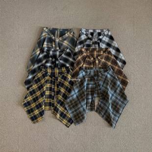 American Retro Plaid Butt Curtain Women's Skirt with One-Piece Inner Layering to Cover the Buttocks under the Shirt Hem