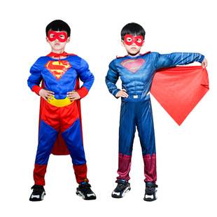 Halloween Superman Hero Kids Adult Performance Clothes Cos Cosplay Props Prom Party Costume