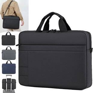 Cross-border business laptop bag, men's simple and lightweight design, suitable for meetings and carrying documents, large capacity, handheld laptop bag