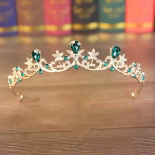 Bride's Crown European and American Wedding Small Crown Crystal Baroque Best-Selling Wedding Dress Accessories Wedding Decorations