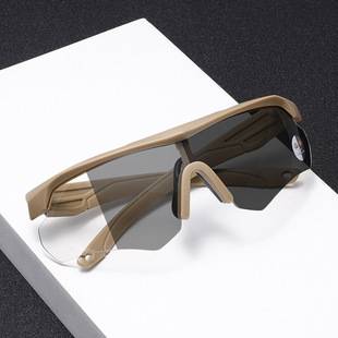 Cross-Border European and American Black Cs Tactical Color-Changing Glasses, Sports Goggles, Wind and Sand Protection, Outdoor Day and Night Sunglasses