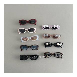 Niche Style Children's Sunglasses Korean Style Cat-Eye Trendy Baby Sunglasses for Styling Versatile Fashion Show Sunshade Sunglasses