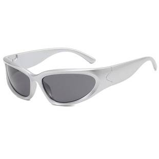 20896 Steampunk Sunglasses Women's Sports Sunglasses Concave Shape Punk Goggles Fashion Sunglasses