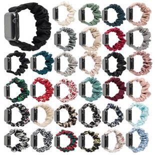 Suitable for Apple Watch single-loop scrunchie elastic strap iwatch10/9/8/7/6 Apple watch strap
