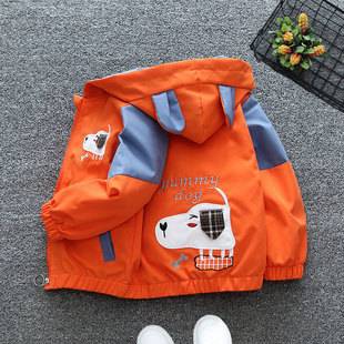 Boys and Girls' Jackets, Spring and Autumn Trendy Children's Clothing, Hooded Tops, Baby Girls' Cartoon Jackets, Spring and Autumn Clothes, Fashionable