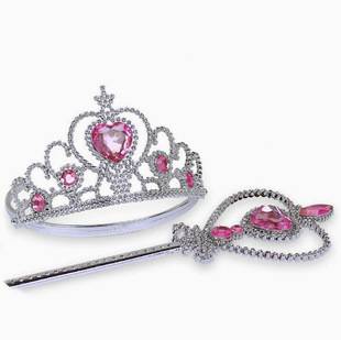 Carefully Selected Ice Princess Crown Magic Wand Two-Piece Set Children's Festival Role-Playing Headband Fairy Wand