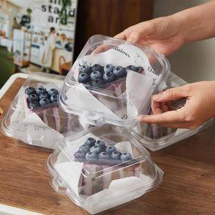 Internet-Famous Tiramisu Packaging Box, Transparent and Anti-Fog, 4inch Basque Cake Slices, Dessert Bento, Picnic Takeout