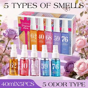 [Exclusively for Cross-Border Use] Alcohol-Free Perfume Brazilian Beach Digital Perfume Set Long-Lasting Fragrance for Body and Hair