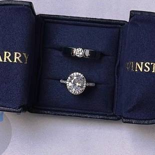 Japanese and Korean Classic Couple Rings Wedding Rings Adjustable Wedding Diamond Rings Popular on Xiaohongshu, Douyin, Kuaishou