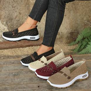 Direct from the manufacturer, 2025 new model fly-knit breathable comfortable versatile women's casual sports shoes