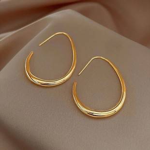 European and American Style Personality Water Drop Earrings, New Minimalist Geometric Fashion Earrings for Women, Versatile Exquisite Ear Accessories Wholesale