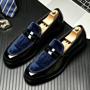 Amazon Men's Loafers Fashionable Slip-On Shoes Men's Business Casual Leather Shoes Large Size Shoes Men's Shoes