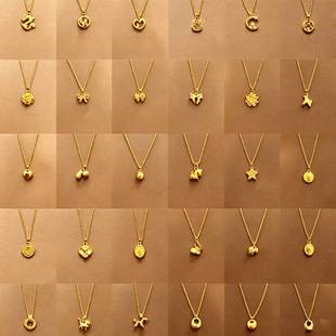 S925 sterling silver popular necklace for women, gold color that doesn't fade, spring/summer high-end light luxury pendant, versatile collarbone chain necklace