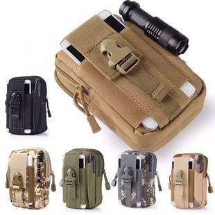 Cross-Border Outdoor Sports Molle Tactical Waist Bag Men's 5.5/ 6inch Waterproof Mobile Phone Bag with Belt Running Hanger