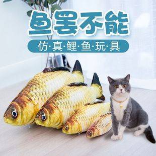 Popular Catnip Fish Toy for Kittens, Self-Entertainment and Boredom Relief, Plush Realistic Fish Cat Toy, Pet Supplies Wholesale for Kittens