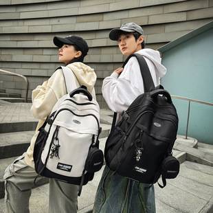 New Large Capacity Backpack Junior Senior high school College Student Schoolbag Men and Women Casual Backpack Printed Color Schoolbag Student