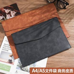 Leather A5 Document Bag, Business Information Bag, Vat Special Bag, A4 Document Pouch, Receipt Bag, Storage Bag, Customizable