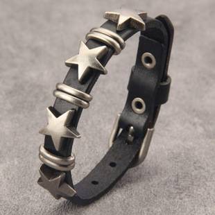 Cross-Border Hot Selling Punk Retro Star Bracelet Men's Trendy Street Shooting Y2K Bracelet Couple Niche Hand Jewelry