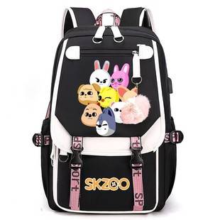 New Travel Bag, Sports Bag, Student Bag, Backpack, USB Charging Bag, Stray Kids Large Capacity Bag
