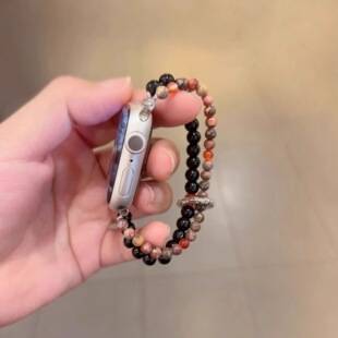 Oriental Aesthetics New Chinese Style Glass Bead Strap Suitable for Apple Watch and Xiaomi 8910