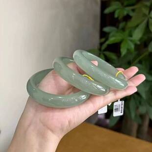 Wholesale Hetian jadeite bracelet in clear water green, round bar ice jadeite, green-white jadeite, flat bar tea color natural aventurine bracelet