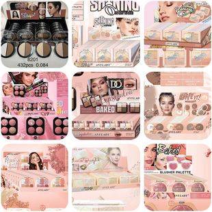 Only export foreign trade [ANYLADY] plastic shell eye shadow blush high gloss pearl matte makeup24