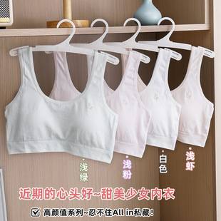 Girls' underwear, suitable for early and late adolescence, for junior and senior high school students: sports bra, shock-absorbing, seamless, designed for teenage girls during their developmental stage