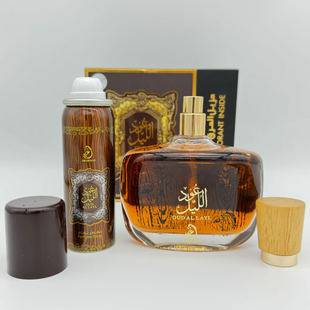 High-Quality Two-Piece Wooden Perfume Set Oud Al Layl Unisex Fragrance from Arabia, Dubai, Vietnam Cross-Border