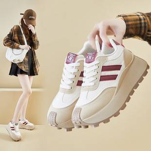 Ins Korean Version of the New Forrest Gump Shoes for Women 2026 Spring Student Running Sports Thick-Soled Height-Increasing Casual Shoes Hl871-1