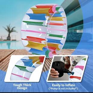 Manufacturer's Ready-Made Colorful Inflatable Roller Ball Toy Grass Water Roller Children's Crawling Roller Parent-Child Interaction