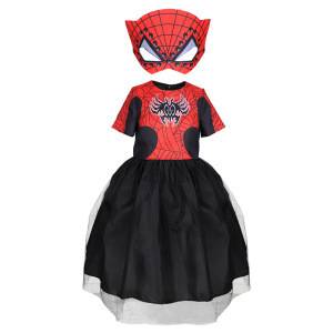 Amazon's Best-Selling Bat Spider-Man Role-Playing Cosplay Costume Children's Gauze Dress Set Stage Performance Costume
