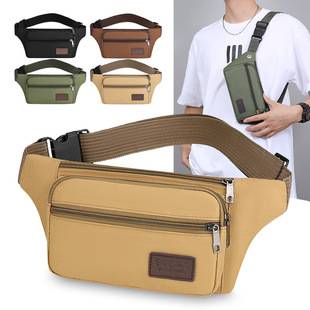 Popular Sports Waist Bag for Men and Women, Large Capacity, Waterproof and Wear-Resistant, Mobile Phone Bag for Construction Site Work, Business Cashier Wallet